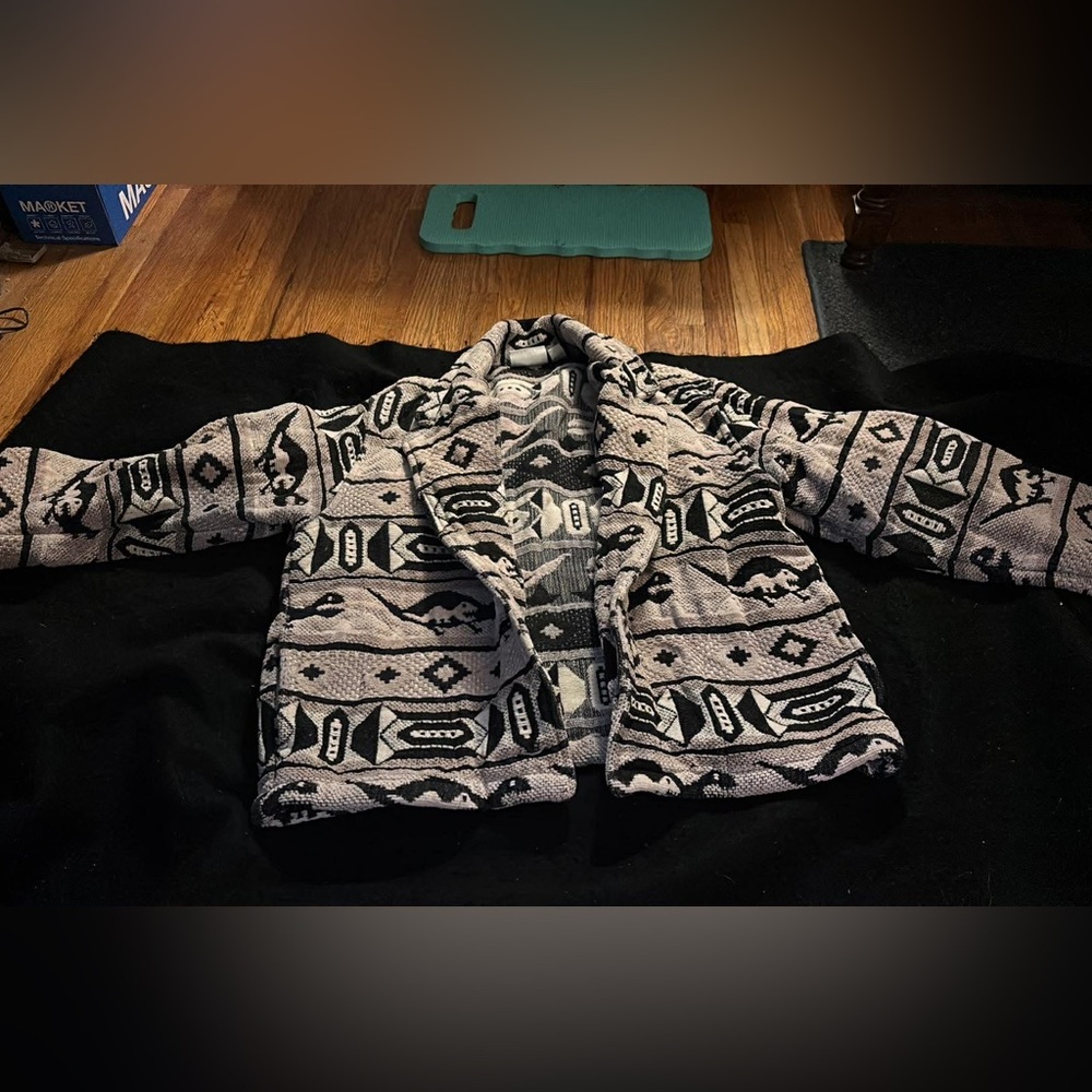 Chico's Monochrome Knit Jacket women’s size not kids